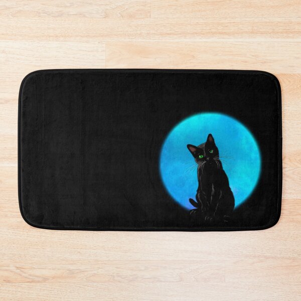 Item preview, Cat with full moon designed and sold by Yuno no ie.