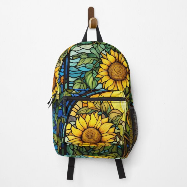 Artikelvorschau, Sonnenblumen Buntglas Jugendstil entworfen und verkauft von ArtNouveauChic.