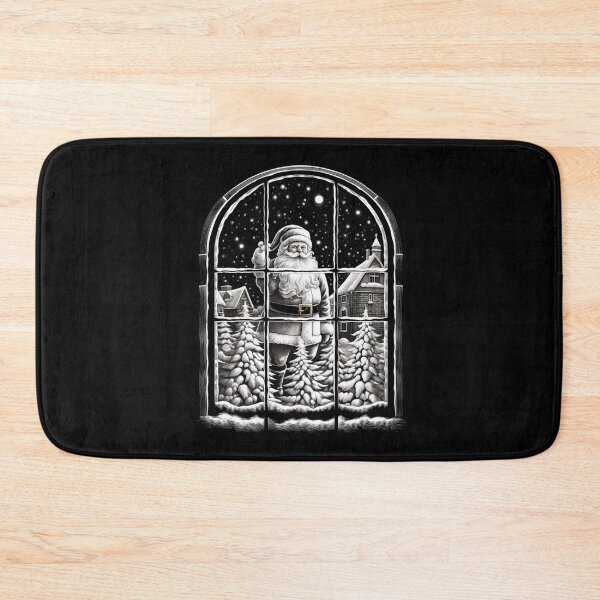 Item preview, Santa Claus Night Scene Window Pictures for Chalk Marker designed and sold by AnnaMDesign.