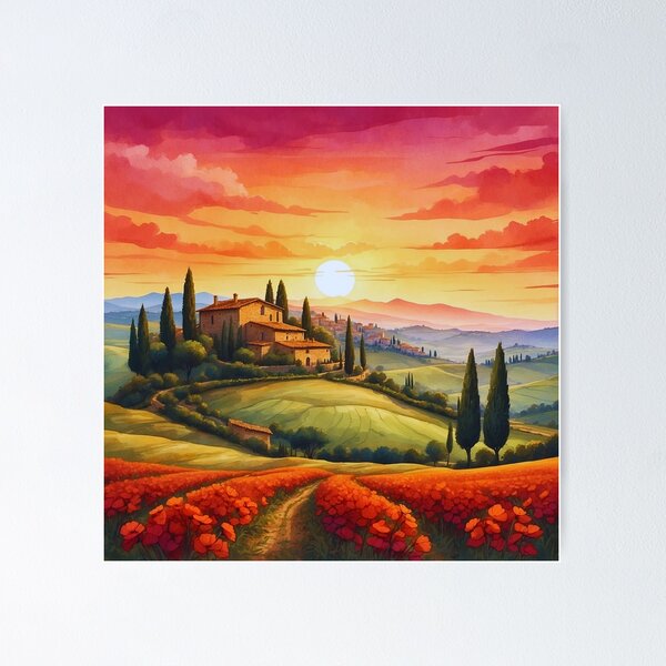 Item preview, El corazón y el alma de la bella Toscana designed and sold by canvasriddle.