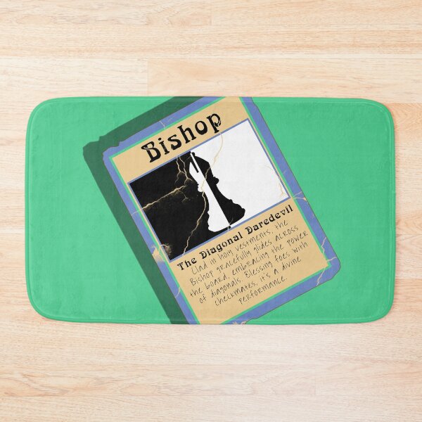 Item preview, The Diagonal Daredevil Chess Bishop Trading Card designed and sold by Fun Funky Designs.