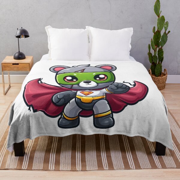 Item preview, Cute Bear Superhero Kawai designed and sold by TeddybearClub.