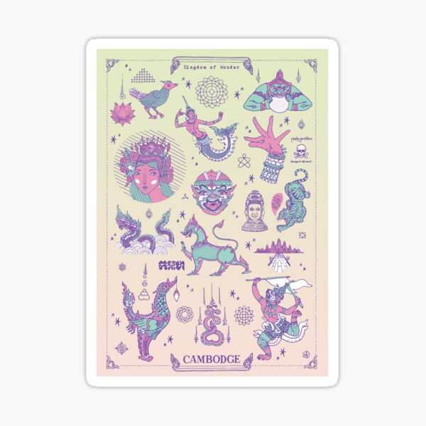 Cambodge - Kingdom of Wonder Sticker