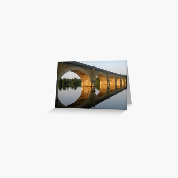 Reflected Tranquility - Mauzac, France Greeting Card
