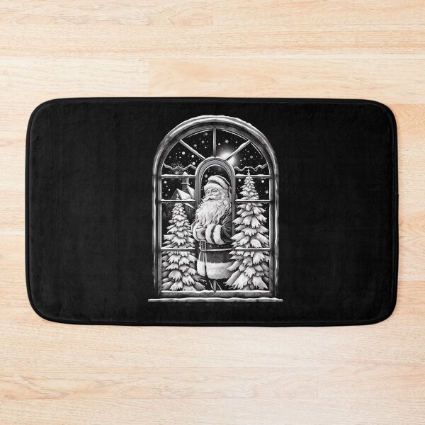 Item preview, Santa Claus Night Scene Window Pictures for Chalk Marker designed and sold by AnnaMDesign.