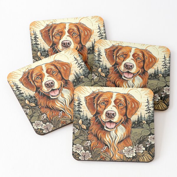 Item preview, Nova Scotia Duck Tolling Retriever Dog in retro design designed and sold by retriever-dogs.