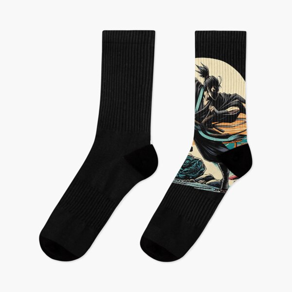 Item preview, Ninjutsu jumping Pose Ukiyo-e Zen Garden Design designed and sold by RedDesignSyc.