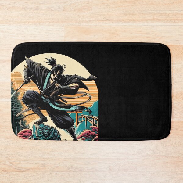 Item preview, Ninjutsu jumping Pose Ukiyo-e Zen Garden Design designed and sold by RedDesignSyc.