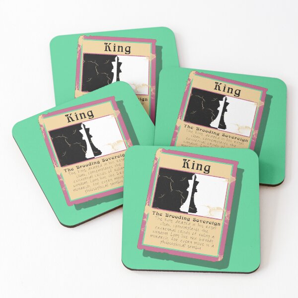 Item preview, The Brooding Sovereign Chess King Trading Card designed and sold by Fun Funky Designs.