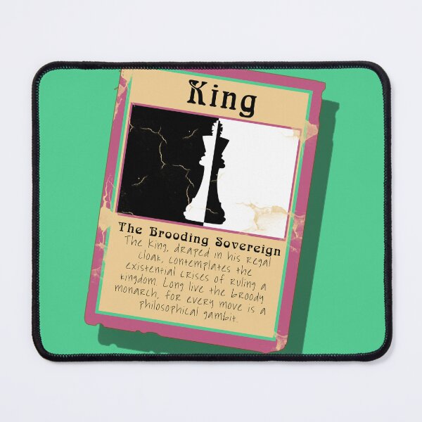 Item preview, The Brooding Sovereign Chess King Trading Card designed and sold by Fun Funky Designs.