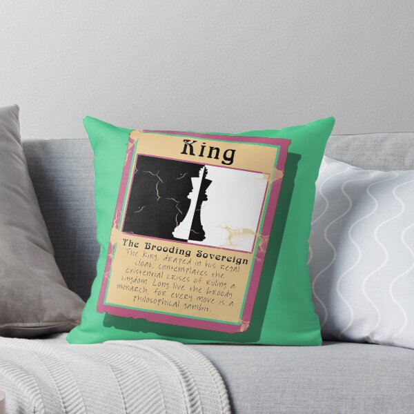 Item preview, The Brooding Sovereign Chess King Trading Card designed and sold by Fun Funky Designs.