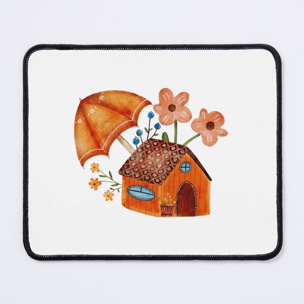 Item preview, Cottage house watercolor illustration designed and sold by pinkyfish1010.