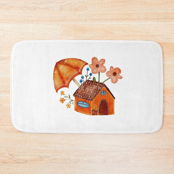 Item preview, Cottage house watercolor illustration designed and sold by pinkyfish1010.