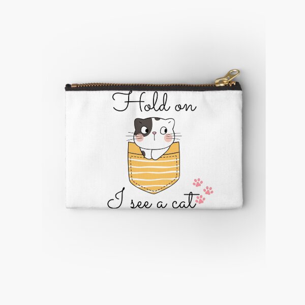 Item preview, Hold on I see a cat - Cute cat - T-shirt designed and sold by YeniDesignArt.