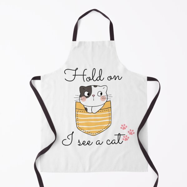 Item preview, Hold on I see a cat - Cute cat - T-shirt designed and sold by YeniDesignArt.