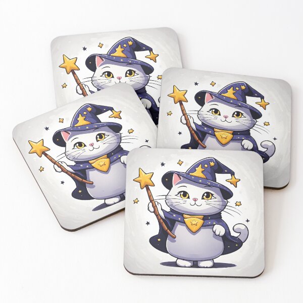 Item preview, Wizard Cat With Wand Design  designed and sold by VisualMotivator.