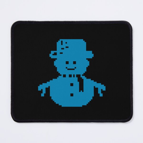 Item preview, Snowman blue pixel art designed and sold by Xatutik.art.