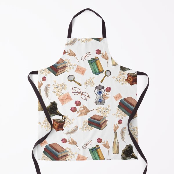 Item preview, Cozy Books,Envelop and glasses Vintage Pattern designed and sold by Hawa Shama.