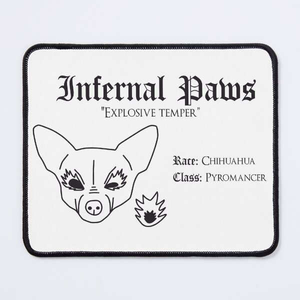 Item preview, RPG Dog Class - Pyromancer (Infernal Paws) designed and sold by Maewps.
