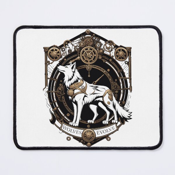 Item preview, Steampunk  Wolf white crest: Wolves Evolve designed and sold by EternalDelight1.