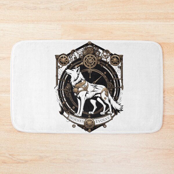 Item preview, Steampunk  Wolf white crest: Wolves Evolve designed and sold by EternalDelight1.
