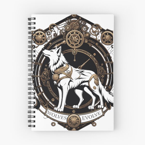 Item preview, Steampunk  Wolf white crest: Wolves Evolve designed and sold by EternalDelight1.