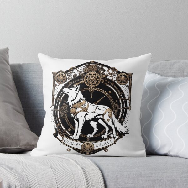 Item preview, Steampunk  Wolf white crest: Wolves Evolve designed and sold by EternalDelight1.