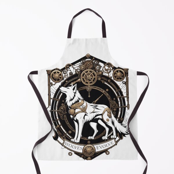 Item preview, Steampunk  Wolf white crest: Wolves Evolve designed and sold by EternalDelight1.
