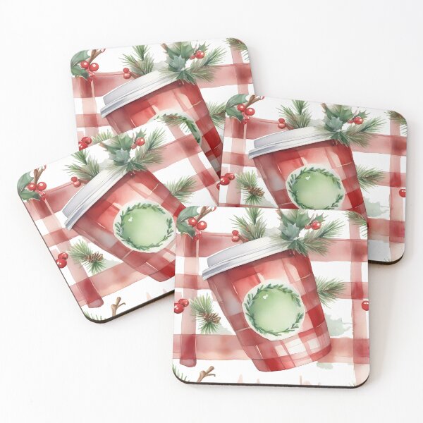 Item preview, Christmas hot paper coffee cup designed and sold by DevushkaStore.