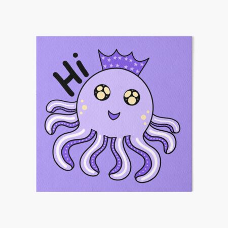 Cute baby octopus Art Board Print