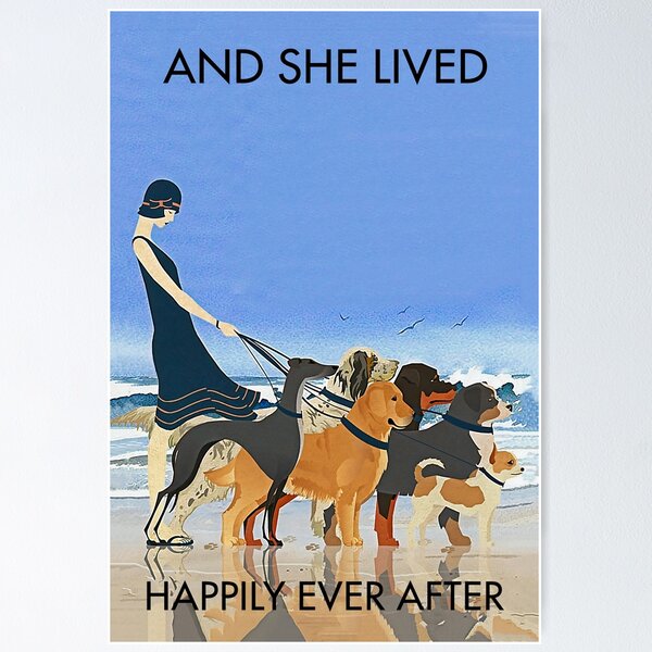 Item preview, And she lived happily ever after with dog designed and sold by SameeraDammeyer.