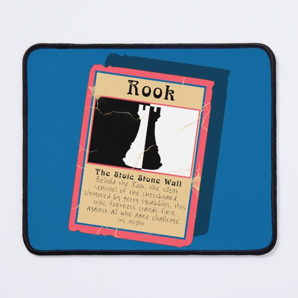 Item preview, The Stoic Stone Wall Chess Rook Trading Card designed and sold by Fun Funky Designs.