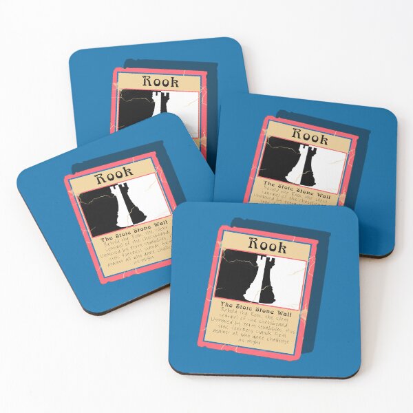 Item preview, The Stoic Stone Wall Chess Rook Trading Card designed and sold by Fun Funky Designs.