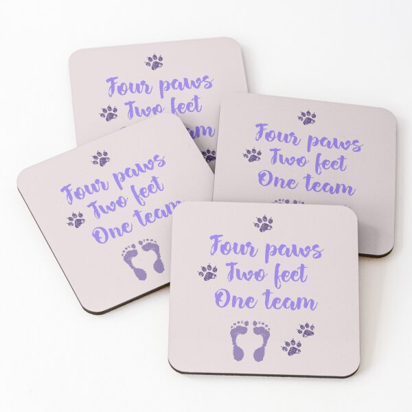 Item preview, Four paws, two feet, one team designed and sold by kookycomet.