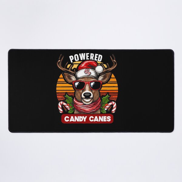 Item preview, Powered by Candy canes, funny Rudolph reindeer designed and sold by AW2 Designs.