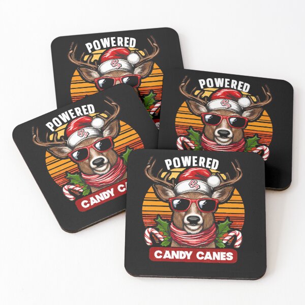 Item preview, Powered by Candy canes, funny Rudolph reindeer designed and sold by mwebba2005.