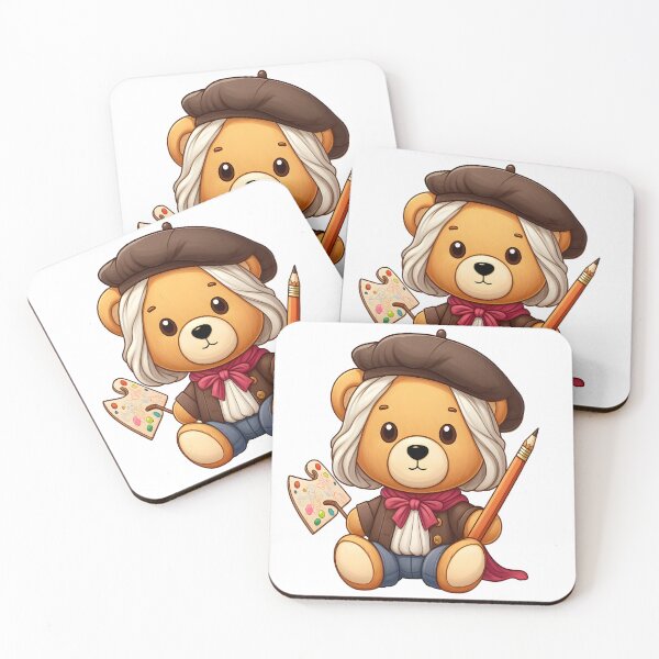 Item preview, Cute Painter Bear Kawaii  designed and sold by TeddybearClub.