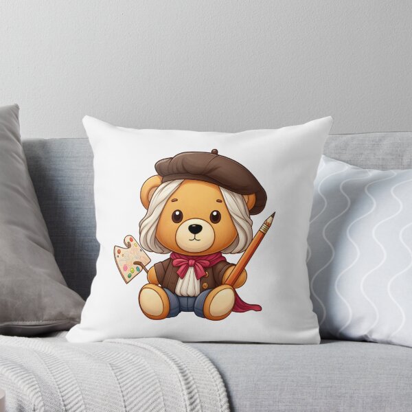 Item preview, Cute Painter Bear Kawaii  designed and sold by TeddybearClub.