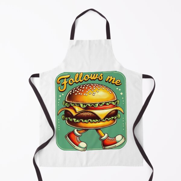 Item preview, "Step Up to Flavor" - Whimsical Burger Illustration designed and sold by OblakShop.