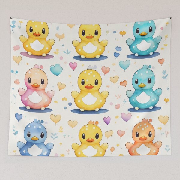 Item preview, Rubber Duckie Pattern designed and sold by Printsalotl.