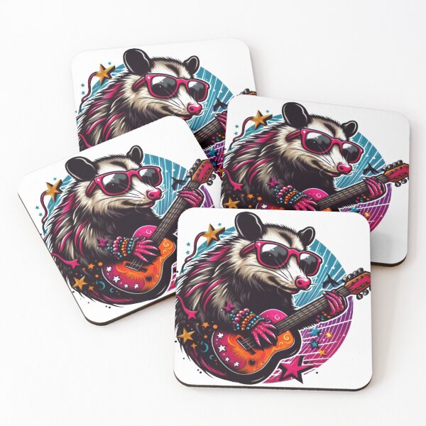 Item preview, colorful Rock possum  designed and sold by MiroArtAbstra.