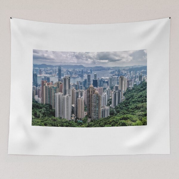 Item preview, A view of the Hong Kong Island skyscrapers from Victoria Peak designed and sold by JoSowden.