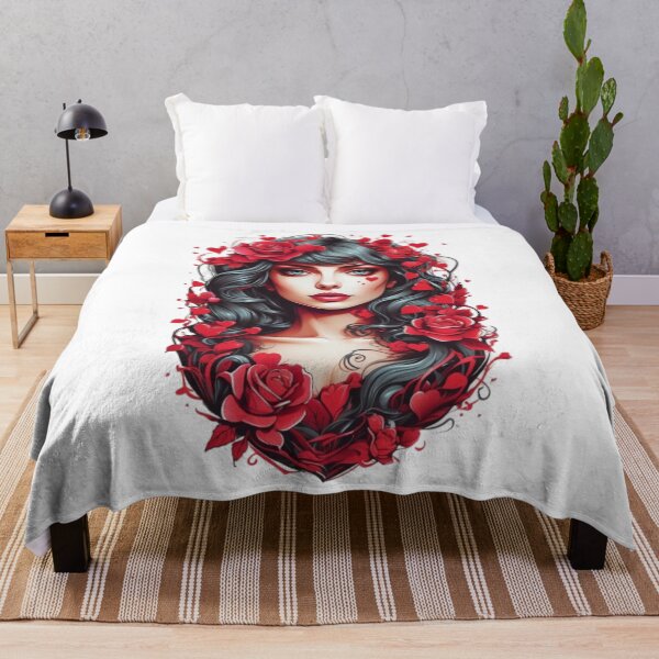Item preview, Lady with Roses designed and sold by Becooldesing.