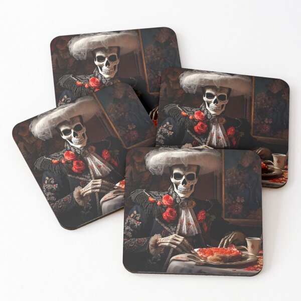 Item preview, Eternal Flavors Skeleton with Delicious Elegance on the Day of the Dead Table designed and sold by DarkScienses.