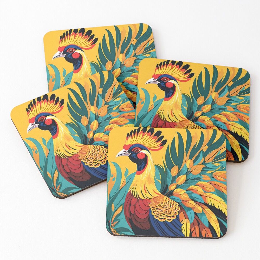 Item preview, Coasters (Set of 4) designed and sold by PIGCASSOSAIART.