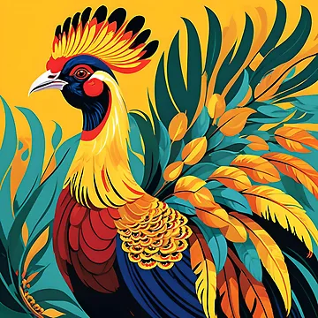 Artwork thumbnail, ROOSTERS RULE THE ROOST by PIGCASSOSAIART