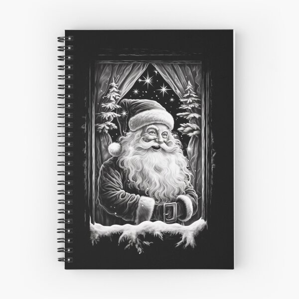 Item preview, Santa Claus Night Scene Window Pictures for Chalk Marker designed and sold by AnnaMDesign.