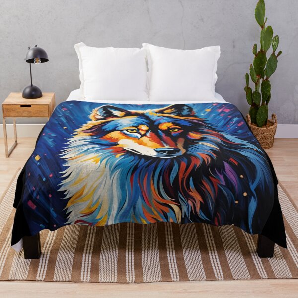 Item preview, Colourful Wolf, Ai Generated Art  designed and sold by ACC .