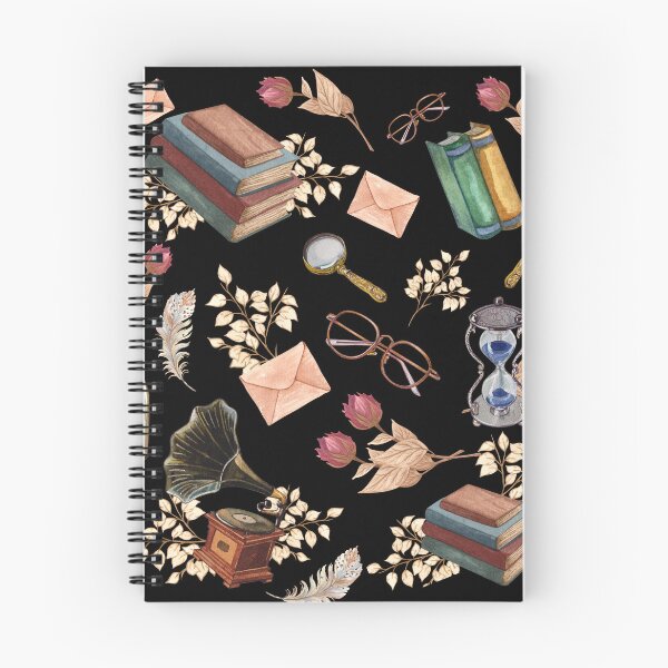 Item preview, Cozy Books,Envelop and glasses Vintage Pattern designed and sold by Hawa Shama.