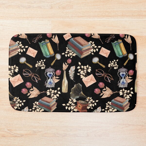 Item preview, Cozy Books,Envelop and glasses Vintage Pattern designed and sold by Hawa Shama.